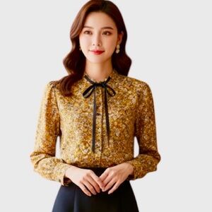 MONTS merely express myself Floral Print Women's Top